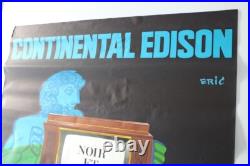 AFFICHE TV CONTINENTAL EDISON CENTAURE ARC EN CIEL LGBT GAY PRIDE 1967 sign ERIC