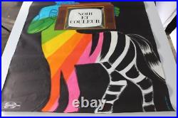 AFFICHE TV CONTINENTAL EDISON CENTAURE ARC EN CIEL LGBT GAY PRIDE 1967 sign ERIC