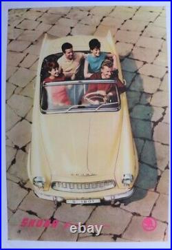 AFFICHE automobile SKODA FELICIA OCTAVIA cabriolet 1959-64 République Tchèque VW