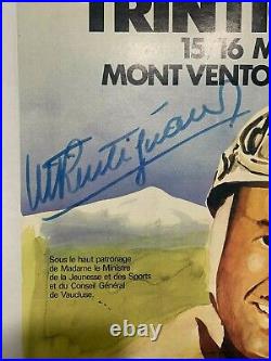 AFFICHE entoilée du Jubilé 1982 de Maurice TRINTIGNANT contresignée