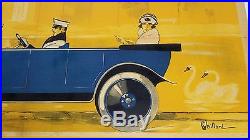 AFFICHE original poster automobile car SUERE PARIS LYON Segond VAILLANT 1930