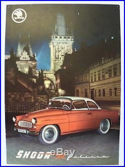 AFFICHE originale GARAGE POSTER SKODA FELICIA