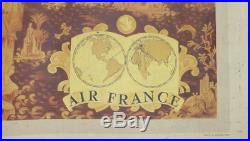 AIR FRANCE ANCIENNE AFFICHE F-BGAT 1951 COMET DE HAVILLAND Lucien Boucher