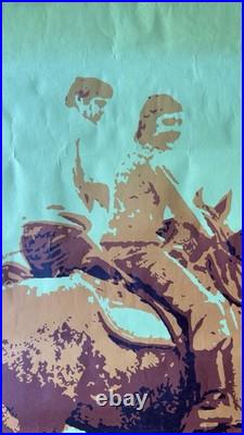 ALMATUR Polish Travel Poster c. 1970s Horse Riding KAW 95×68 Unframed