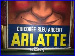ANCIEN CARTON COULEUR CHICOREE BLEU ARGENT ARLATTE BELLENGER De La Vasselais Par