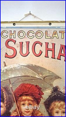ANCIENNE PLV CARTON CHOCOLAT SUCHARD 1891 Authentique Matériel de Magasin