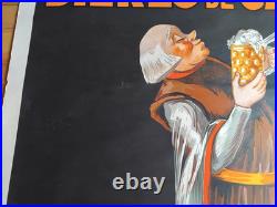 Affiche 1930 Onnaing Bières Brasserie Arnould Mochez illustré Le Clercq Art Déco