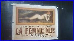 Affiche 80x60cm Spectacle Theatre La Femme Nue Annees 1920