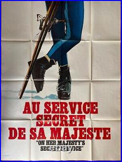 Affiche AU SERVICE SECRET DE SA MAJESTE George Lazenby JAMES BOND Ski 120x320cm