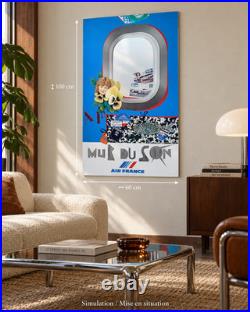 Affiche Air France Mur du Son par Roger Bezombes, Mourlot, 1981, 100 × 60 cm