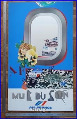 Affiche Air France Mur du Son par Roger Bezombes, Mourlot, 1981, 100 × 60 cm