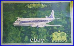 Affiche Air France, Vickers Viscount 1953 de Lucien Boucher