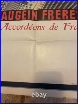 Affiche Ancienne Accordéons Maugein Frères Verchuren