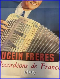 Affiche Ancienne Accordéons Maugein Frères Verchuren