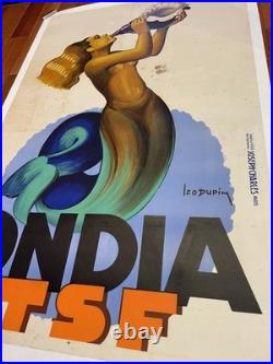Affiche Ancienne, Affiche Publicitaire, 120x80cm Radio/TSF/léo Dupin