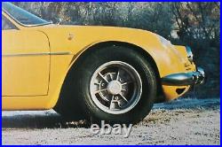 Affiche Ancienne Alpine A110 Renault Jaune 1971 Tres Rare
