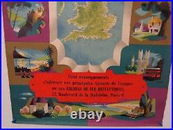 Affiche Ancienne Angleterre See Britain By Train Voyage Tourisme