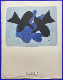 Affiche Ancienne Astra Et L'oiseau Guillot Georges Braque 215/500 Circa 1970