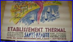 Affiche Ancienne Berthemont- Nice 120 X 80 CM Par Bellini Parfait Etat