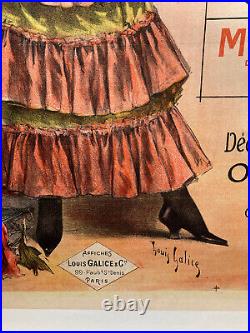 Affiche Ancienne Carmen Bizet Arenes Bordeaux Louis Galice 1901