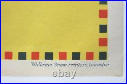 Affiche Ancienne Carnival Fun Fair Fete Forraine Anglaise Cirque Litho 1930