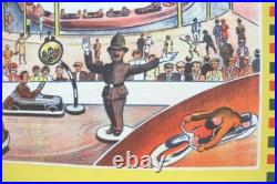 Affiche Ancienne Carnival Fun Fair Fete Forraine Anglaise Cirque Litho 1930