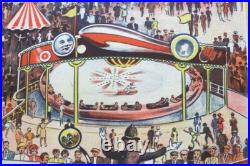 Affiche Ancienne Carnival Fun Fair Fete Forraine Anglaise Cirque Litho 1930 Affiche Ancienne Carnival Fun Fair Fete Forraine Anglaise Cirque Litho 1930