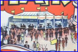 Affiche Ancienne Carnival Fun Fair Fete Forraine Anglaise Cirque Litho 1930