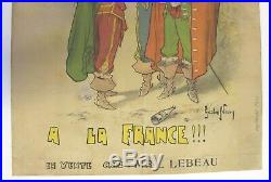 Affiche Ancienne Champagne Dumas Epernay Verneuil 1899 Gaston Noury Mousquetaire