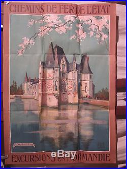 Affiche Ancienne Chateau D'o Orne Normandie