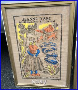 Affiche Ancienne De Jeanne Darc