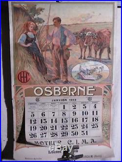 Affiche Ancienne Dellepiane Agriculture Machines Osborne