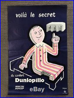 Affiche Ancienne Dunlopillo (Savignac 1951)