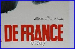 Affiche Ancienne Grand Prix France Circuit Montlhery 5 Sept 1965 Beligond