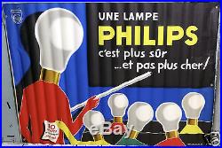 Affiche Ancienne Guy Georget Lampes Philips