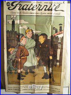 Affiche Ancienne Journal Antialcoolisme Jeunes Annees 1925