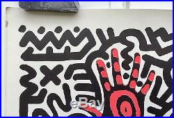 Affiche Ancienne Keith Haring 1984 Tony Shafrazy Gallery New York Vintage Poster