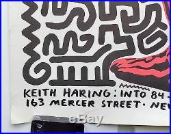 Affiche Ancienne Keith Haring 1984 Tony Shafrazy Gallery New York Vintage Poster