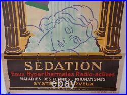 Affiche Ancienne Neris Les Bains Sedation Allier P. Lassoeur Tourisme