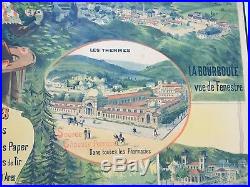 Affiche Ancienne Originale Auvergne La Bourboule 1894 Signee Brun