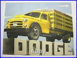Affiche Ancienne Originale Camion Dodge Wc USA Truck 1950 1960