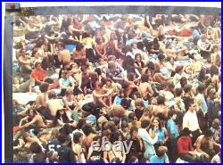 Affiche Ancienne Originale Publicité LEVI'S Jeans Festival Pop Woodstock 1969