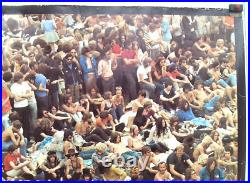 Affiche Ancienne Originale Publicité LEVI'S Jeans Festival Pop Woodstock 1969