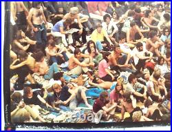 Affiche Ancienne Originale Publicité LEVI'S Jeans Festival Pop Woodstock 1969