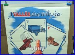 Affiche Ancienne P Vallee Tri Scooter Vespa Cycle Moto Mac Pie