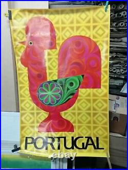 Affiche Ancienne Portugal Coq 1988
