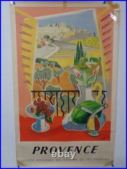 Affiche Ancienne Provence Jal Tourisme Chemins De Fer Français