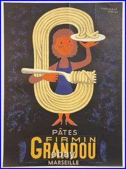 Affiche Ancienne Pub Publicité Ptes? Grandou Hervé Morvan Circa 1960