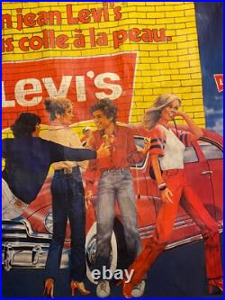 Affiche Ancienne Publicitaire, Levi's Strauss, belle taille, années 70/80, signé