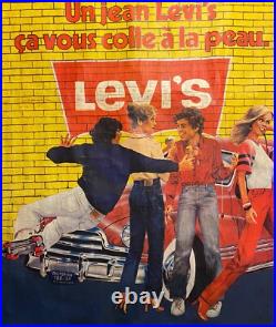 Affiche Ancienne Publicitaire, Levi's Strauss, belle taille, années 70/80, signé